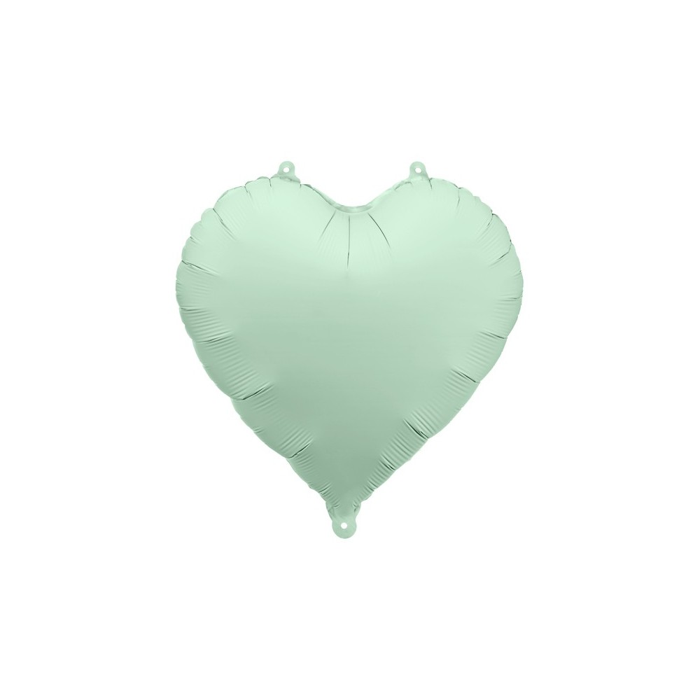 Ballon mylar coeur - 45cm - vert