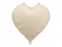 Ballon mylar coeur - 45cm - beige clair