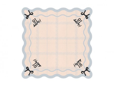 12 Serviettes Happy 18