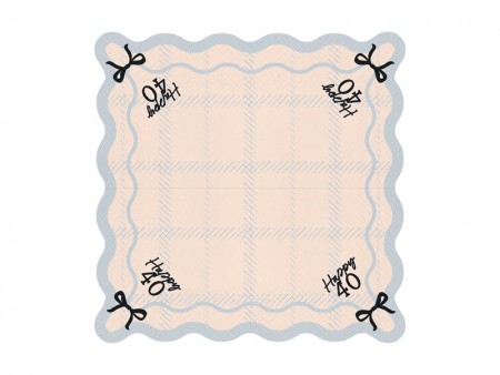 12 Serviettes Happy 40