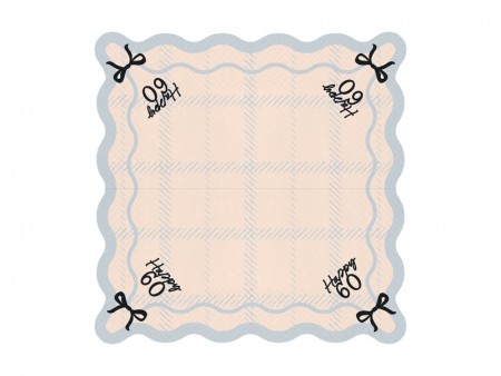 12 Serviettes Happy 60