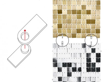 Panneau à paillettes -...