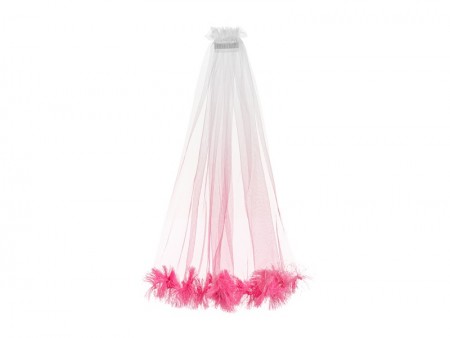 Voile à franges - rose