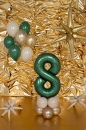 Ballon mylar Chiffre ''8''- 86cm - Vert bouteille