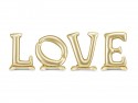 Ballon mylar debout 'LOVE' - or