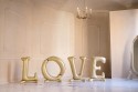 Ballon mylar debout 'LOVE' - or