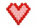 Filet à ballons cœur