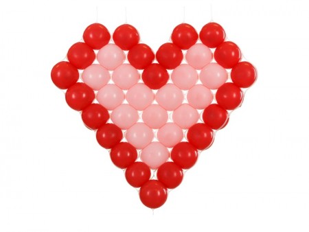 Filet à ballons cœur