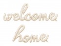 Ballon mylar Welcome Home - cappuccino