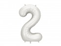 Ballon mylar Chiffre ''2''- 86cm - argent