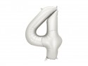 Ballon mylar Chiffre ''4''- 86cm - argent