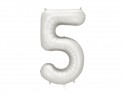 Ballon mylar Chiffre ''5''- 86cm - argent
