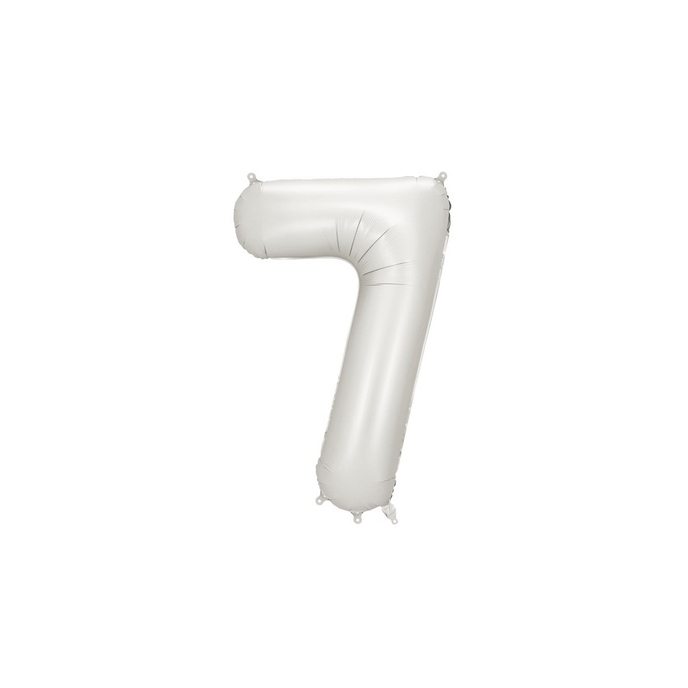 Ballon mylar Chiffre ''7''- 86cm - argent