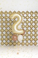 Ballon mylar Chiffre '2'- 86cm - or