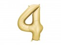 Ballon mylar Chiffre '4'- 86cm - or