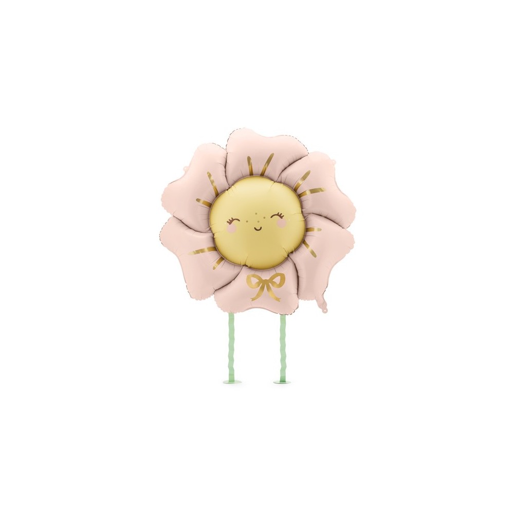 Ballon mylar Fleur - rose vif