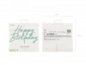 Cake topper acrylique pour gâteau ''Happy Birthday''- vert