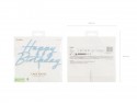 Cake topper acrylique pour gâteau ''Happy Birthday''- bleu brumeu