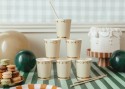 6 Gobelets en papier Etriers - beige