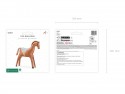 Ballon mylar - cheval - marron