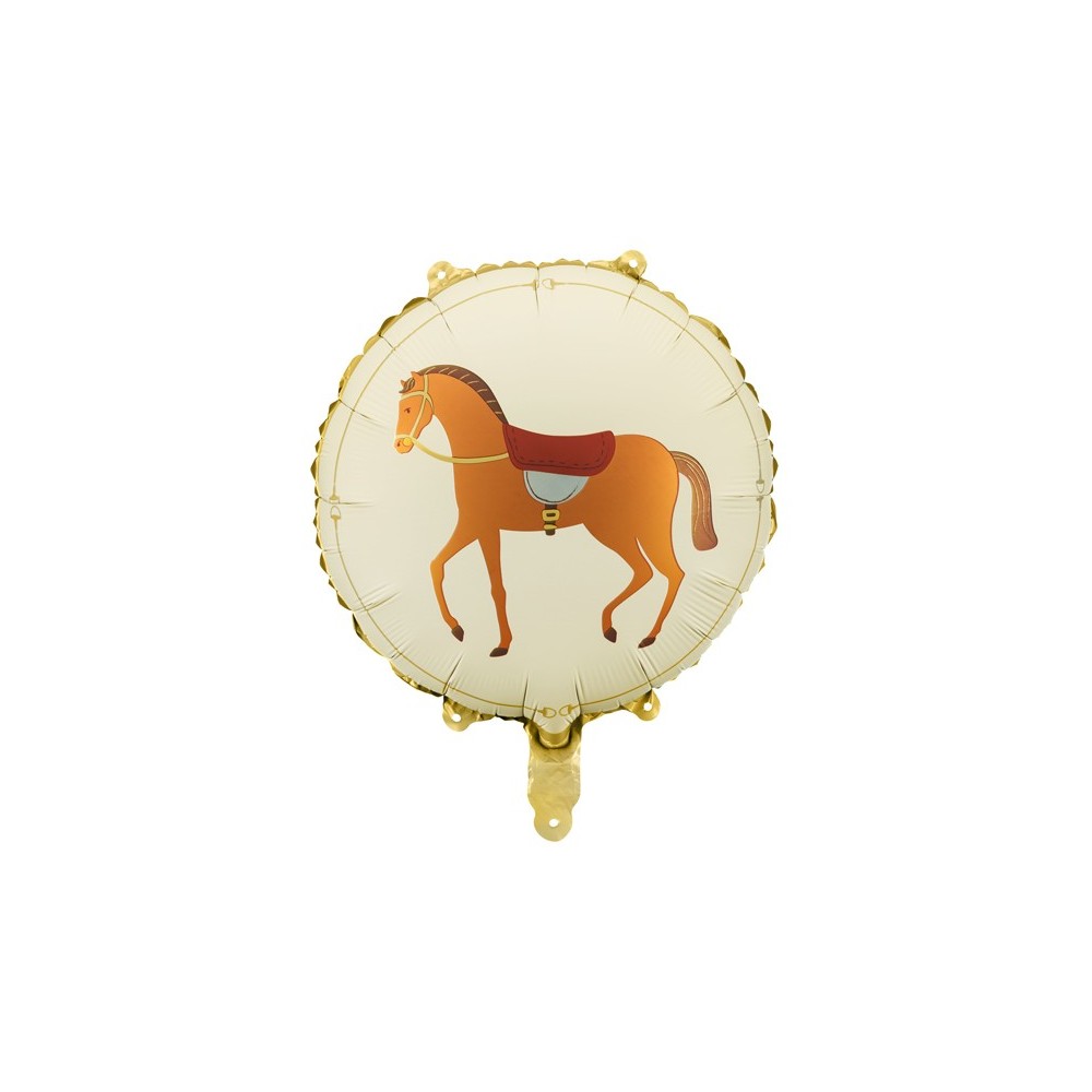 Ballon rond mylar - cheval