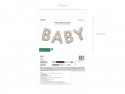 Ballon mylar Baby - beige
