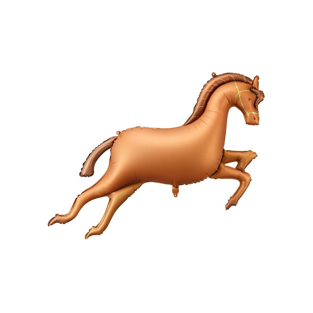Ballon mylar cheval galop - marron