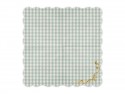 12 Serviettes à Carreaux avec Nœud