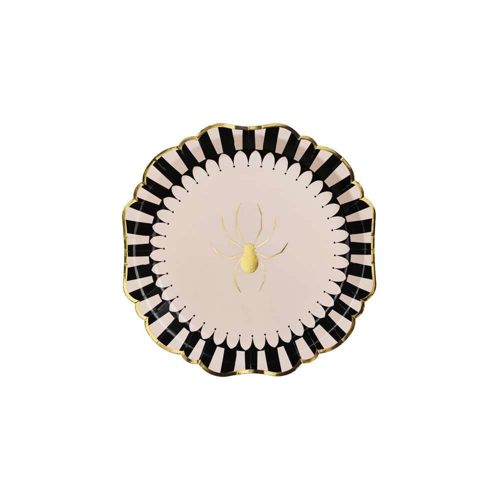 6 Assiettes Araignée - 23 cm