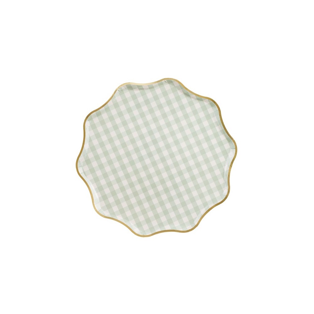 6 Assiettes à Carreaux - 23 cm