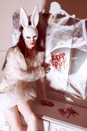 Masque Lapin - blanc