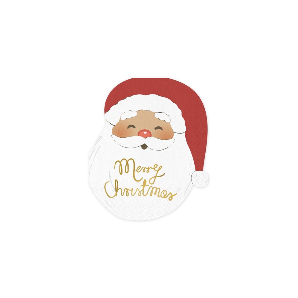 12 Serviettes Père Noël