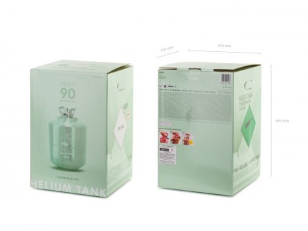 Bouteille d'hélium - vert -...