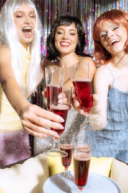 8 Flûtes à champagne en...