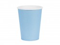 6 Gobelets en papier - bleu clair - 250ml