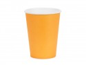 6 Gobelets en papier - orange clair - 250ml