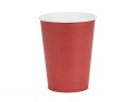 6 Gobelets en papier - rouge foncé- 250ml