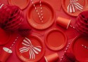6 Gobelets en papier - rouge - 250ml