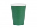 6 Gobelets en papier - vert foncé- 250ml