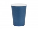 6 Gobelets en papier - bleu foncé- 250ml