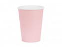 6 Gobelets en papier - rose clair - 250ml