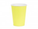 6 Gobelets en papier - jaune - 250ml