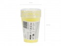 6 Gobelets en papier - jaune - 250ml