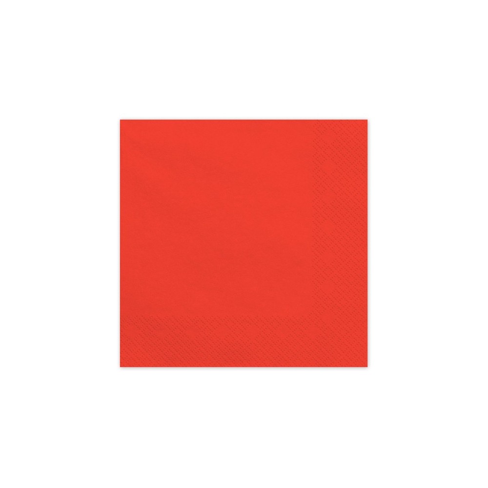 20 Serviettes en papier - rouge