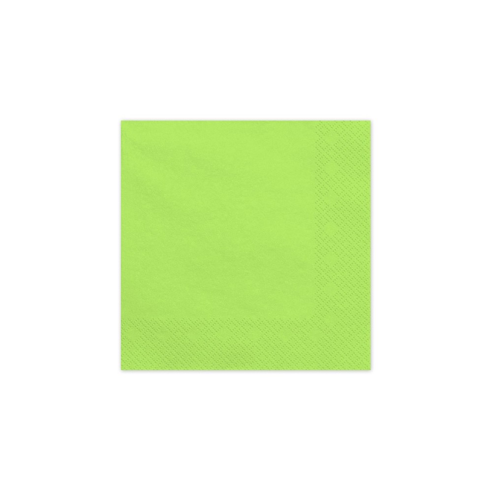20 Serviettes en papier - vert clair