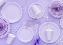 6 Assiettes en papier - lavande - 23 cm