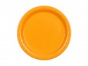 6 Assiettes en papier - orange clair - 23 cm