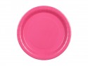 6 Assiettes en papier - rose foncé- 23 cm