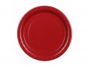 6 Assiettes en papier - rouge foncé- 23 cm