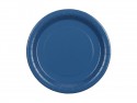 6 Assiettes en papier - bleu foncé- 23 cm